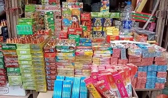 Fire Crackers' market set ahead of Laxmi Puja in Tripura Fire Crackers' market set ahead of Laxmi Puja in Tripura